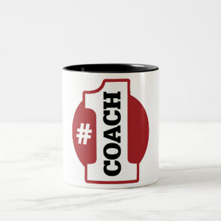 Number 1 Coach Two-Tone Coffee Mug