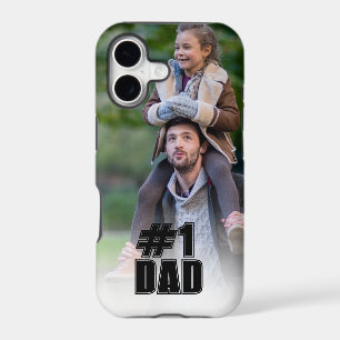 Number 1 DAD Create Your Own Photo Varsity Font