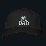 Number 1 Dad Embroidered Hat<br><div class="desc">Number 1 Dad Embroidered Cap</div>