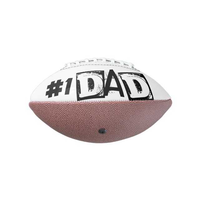 Number 1 Dad Football American Football (Rotated 270)