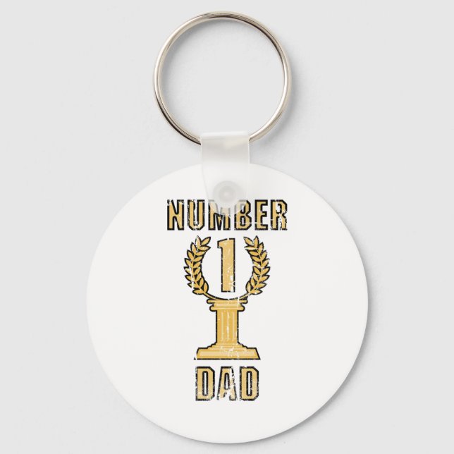 Number 1 Dad Key Ring (Front)