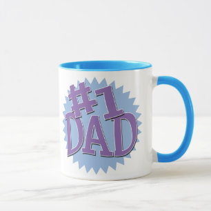 Number 1 Dad Ringer Mug