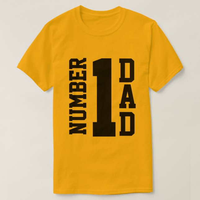 Number 1 Dad T-Shirt (Design Front)