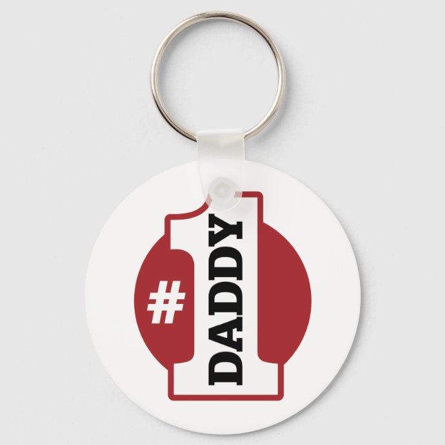 Number 1 Daddy Key Ring (Front)