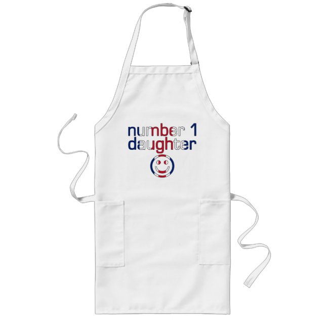 Number 1 Daughter ( Daughter's Birthday ) Long Apron (Front)