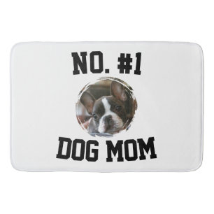 Number 1 dog Mom Mum Mother's Day Pet Lovers Bath Mat