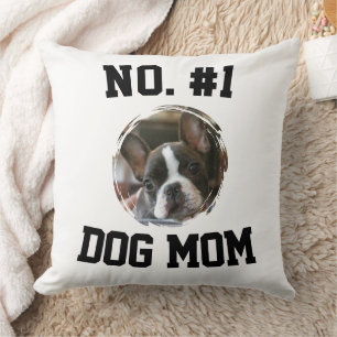 Number 1 dog Mom Mum Mother's Day Pet Lovers Cushion