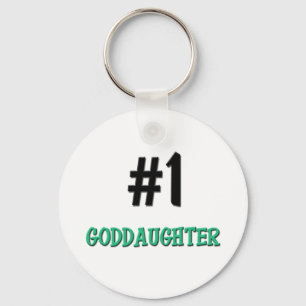Number 1 Goddaughter Key Ring