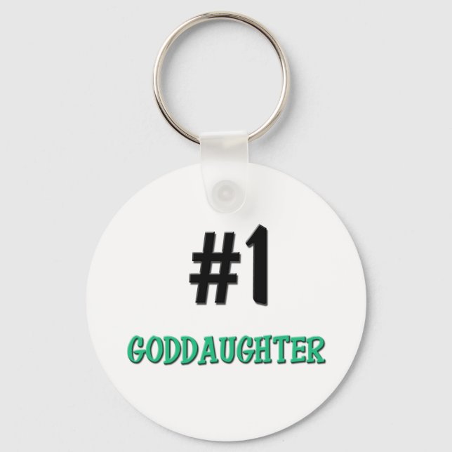 Number 1 Goddaughter Key Ring (Front)