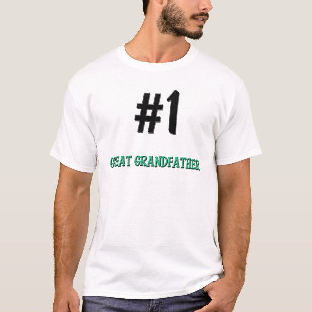 Number 1 Great Grandfather T-Shirt (Front)