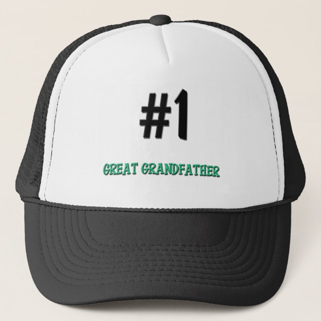 Number 1 Great Grandfather Trucker Hat (Front)
