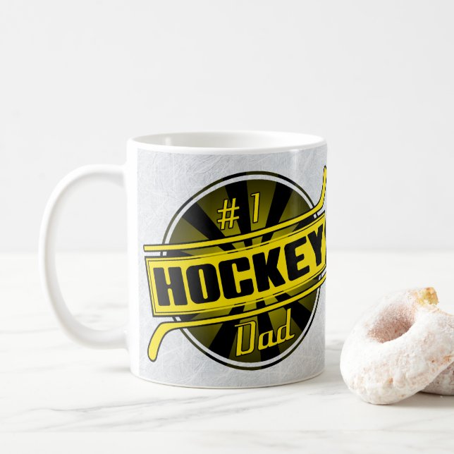 Number 1 Hockey Dad Mug (With Donut)