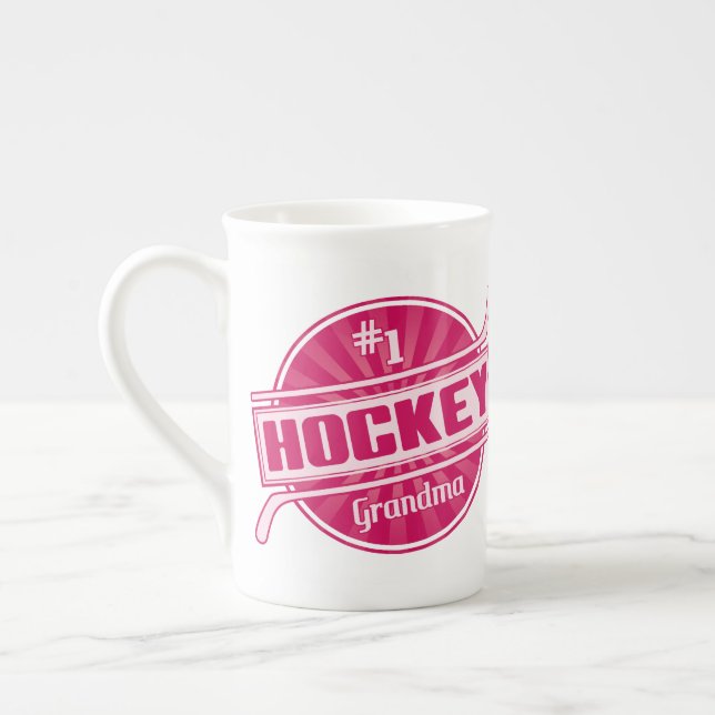Number 1 Hockey Grandma Bone China Mug (Left)