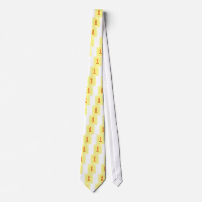 Number 1 in Orange and Yellow Neckties (Front)