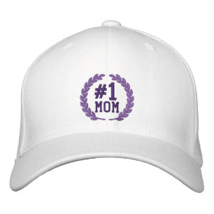 Number 1 MOM All Star Laurels Embroidery Embroidered Hat
