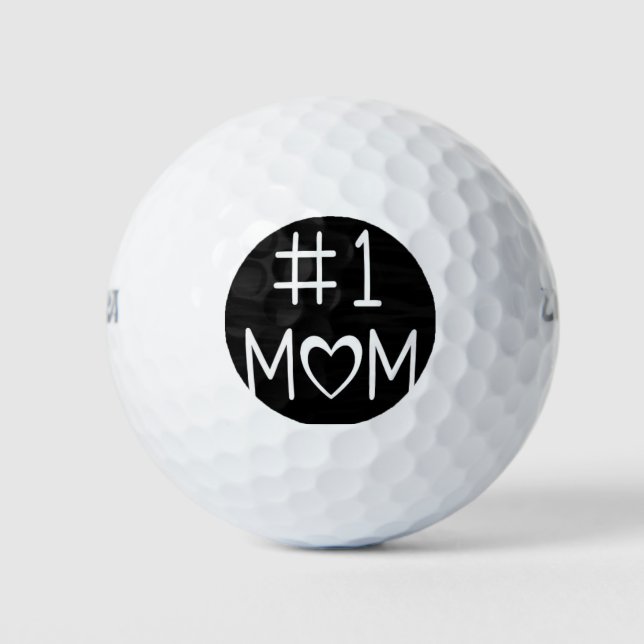 **NUMBER 1 MOM** PERSONALIZED GOLF BALL (Front)