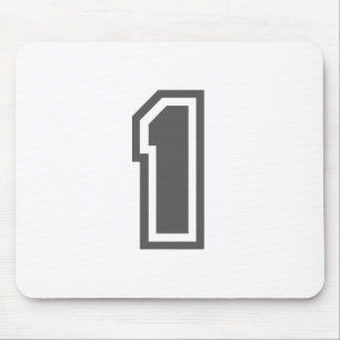 Number 1 mouse mat