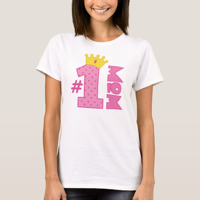 Number 1 Mum Gift T-Shirt (Front)