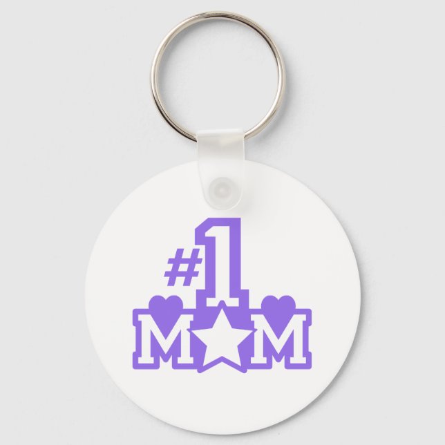 Number 1 Mum Key Ring (Front)