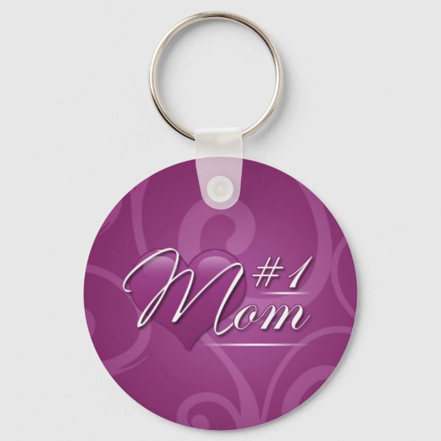 Number 1 Mum Key Ring (Front)