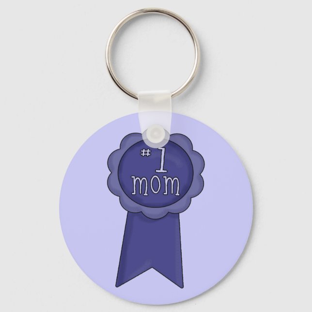 Number 1 Mum Key Ring (Front)