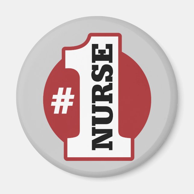 Number 1 Nurse Magnet (Front)