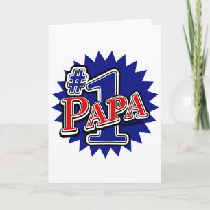Number 1 Papa Card