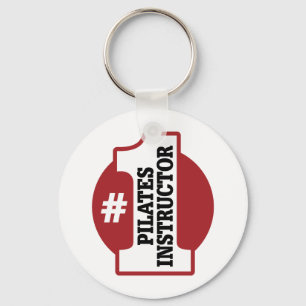 Number 1 Pilates Instructor Key Ring