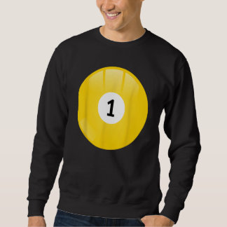 Number 1 Pool Ball Sweatshirt