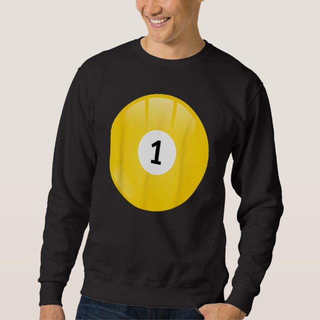 Number 1 Pool Ball Sweatshirt (Front)