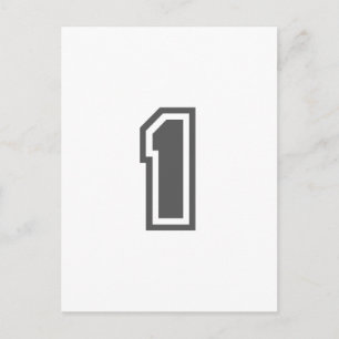 Number 1 postcard