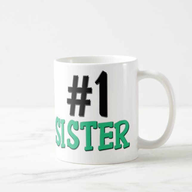 Number 1 Sister Coffee Mug (Right)