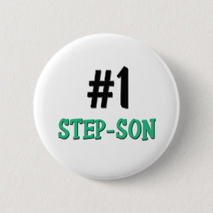 Number 1 Step-Son 6 Cm Round Badge