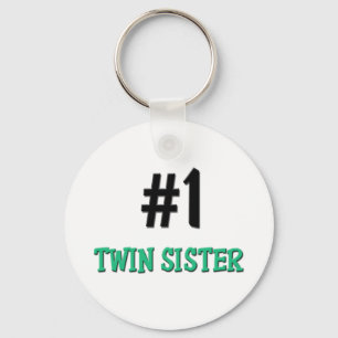 Number 1 Twin Sisters Key Ring