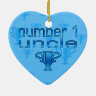 Number 1 Uncle Ceramic Tree Decoration