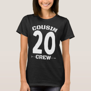 Number 20 Cousin Crew Reunion Matching Family Grou T-Shirt