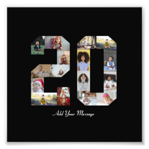 Number 20 Photo Collage