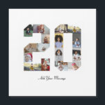 Number 20 Photo Collage<br><div class="desc">This customisable product is where photos are arranged to form the shape of a number. It is often used for milestone celebrations like birthdays, anniversaries, or achievements, allowing users to showcase memorable images within a single, eye-catching display. The designs typically offer spaces for various photo sizes and orientations, ensuring a...</div>