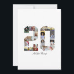 Number 20 Photo Collage Thank You Card<br><div class="desc">This customisable product is where photos are arranged to form the shape of a number. It is often used for milestone celebrations like birthdays, anniversaries, or achievements, allowing users to showcase memorable images within a single, eye-catching display. The designs typically offer spaces for various photo sizes and orientations, ensuring a...</div>