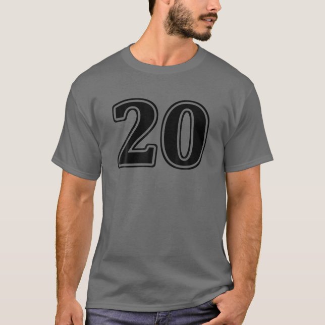 Number 20 Twenty Front T-Shirt (Front)