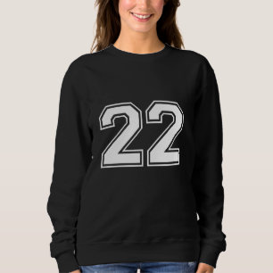 Number 22 Birthday Jersey u2013 Varsity Sports Tea Sweatshirt