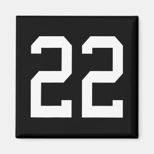 Number 22 Byck Design Soccer Training Magnet