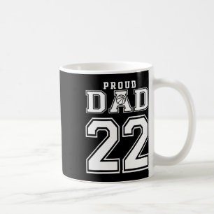 Number 22 Custom Proud Bysketbyll Dad Personalised Coffee Mug