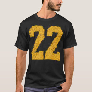Number 22 Numbered Uniform Sports Team Jersey T-Shirt