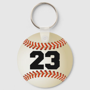 Number 23 Baseball Key Ring