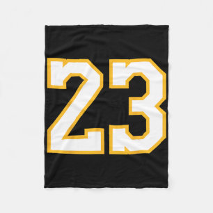 Number 23 Front And Byck Bysketbyll Jersey Purple Fleece Blanket