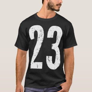 Number 23 Twenty Three Distressed Vintage Sport Te T-Shirt
