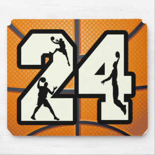 Number 24 Basketball Mouse Mat
