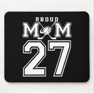 Number 27 Custom Proud Hockey Mum Personalised For Mouse Mat