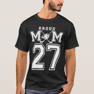 Number 27 Custom Proud Hockey Mum Personalised For T-Shirt